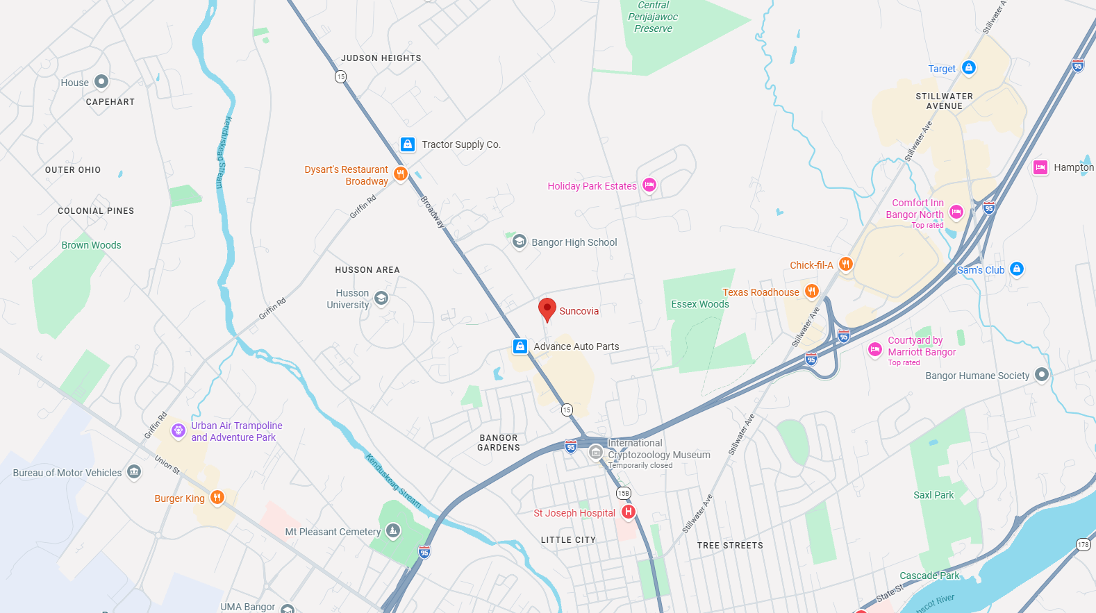 Suncovia map